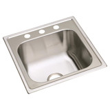 Elkay Dayton Stainless Steel 20" x 20" x 10-1/8" 3-Hole Single Bowl Drop-in Laundry Sink