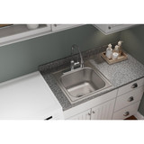 Elkay Dayton Stainless Steel 20" x 20" x 10-1/8" 3-Hole Single Bowl Drop-in Laundry Sink