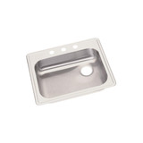Elkay Dayton Stainless Steel 25" x 21-1/4" x 5-3/8" 3-Hole Single Bowl Drop-in Sink with Right Drain