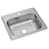 Elkay Dayton Stainless Steel 25" x 22" x 8-1/16" 1-Hole Single Bowl Drop-in Sink