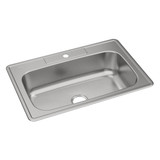 Elkay Dayton Stainless Steel 33" x 22" x 8-1/16" 1-Hole Single Bowl Drop-in Sink