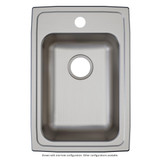 Elkay Lustertone Classic Stainless Steel 15" x 22" x 6-1/2" 3-Hole Single Bowl Drop-in ADA Sink