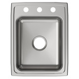 Elkay Lustertone Classic Stainless Steel 17" x 22" x 5-1/2" 3-Hole Single Bowl Drop-in ADA Sink