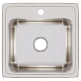 Elkay Lustertone Classic Stainless Steel 19-1/2" x 19" x 10-1/8" 1-Hole Single Bowl Drop-in Laundry Sink