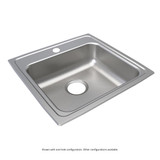 Elkay Lustertone Classic Stainless Steel 19-1/2" x 19" x 5-1/2" 3-Hole Single Bowl Drop-in ADA Sink