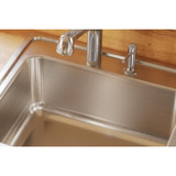 Elkay Lustertone Classic Stainless Steel 25" x 22" x 10-3/8" 1-Hole Single Bowl Drop-in Sink with Perfect Drain