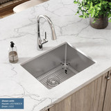 Elkay Crosstown 16 Gauge Stainless Steel 23-1/2" x 18-1/4" x 10" Rounded Single Bowl Undermount Sink Kit