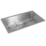 Elkay Crosstown 16 Gauge Stainless Steel 30-1/2" x 18-1/2" x 8", Single Bowl Undermount Sink Kit