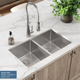 Elkay Crosstown 18 Gauge Stainless Steel 31-1/2" x 18-1/2" x 9", Equal Double Bowl Undermount Sink