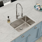Elkay Lustertone Classic Stainless Steel 26-1/2" x 18-1/2" x 10" Single Bowl Undermount Sink with Perfect Drain