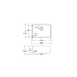 Elkay Lustertone Classic Stainless Steel 26-1/2" x 18-1/2" x 10" Single Bowl Undermount Sink with Perfect Drain