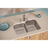 Elkay Dayton Stainless Steel 31-3/4" x 20-1/2" x 10" 40/60 Double Bowl Undermount Sink - DXUH312010L