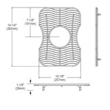 Elkay Stainless Steel 10-1/8" x 14-1/4" x 1-1/8" Bottom Grid