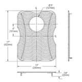 Elkay Stainless Steel 13" x 17" x 1" Bottom Grid