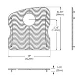 Elkay Stainless Steel 17" x 17-1/2" x 1-1/8" Bottom Grid