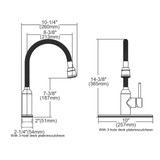 Elkay Pursuit Laundry/Utility Faucet with Flexible Spout Forward Only Lever Handle Chrome