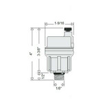 Caleffi 502710A ROBOCAL Automatic Air Vent (with service check valve) 1/8" NPT Male