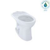 TOTO C454CUFG#01 Drake II Universal Height Elongated Toilet Bowl with CeFiONtect: Cotton White