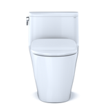 TOTO Nexus 1G One-Piece Elongated 1 GPF Universal Height Toilet with CeFiONtect and SS234 SoftClose seat, WASHLET+ ready, Cotton White - MS642234CUFG#01
