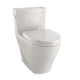 TOTO Legato WASHLET+ One-Piece Elongated 1.28 GPF Universal Height Skirted Toilet with CeFiONtect - Bone - MS624124CEFG#03