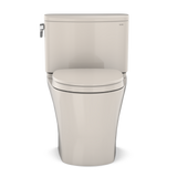 Toto Nexus 1G Two Piece Elongated Auto Flush Washlet+ Ready Universal Height Toilet with CEFIONTECT 1.0 GPF with SS124 SoftClose Seat in Sedona Beige