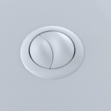 TOTO U340#01 Aquia 1PC Push Button CST654 53mm - Cotton White