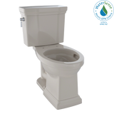 Toto Promenade II Two Piece Elongated Universal Height Toilet with CEFIONTECT 1.28 GPF Less Seat in Bone