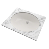 TOTO Rendezvous Oval Undermount Bathroom Sink with CeFiONtect - Colonial White - LT579G#11