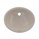 Toto LT579G#03 Rendezvous Oval Undermount Bathroom Sink with CeFiONtect: Bone