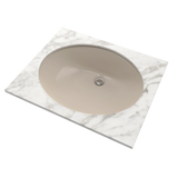 TOTO LT579G#03 Rendezvous Oval Undermount Bathroom Sink with CeFiONtect: Bone