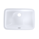 Toto LT542G#01 19" x 12-3/8" Rectangular Undermount Bathroom Sink with CeFiONtect: Cotton White