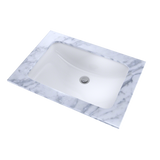 Toto LT542G#01 19" x 12-3/8" Rectangular Undermount Bathroom Sink with CeFiONtect: Cotton White