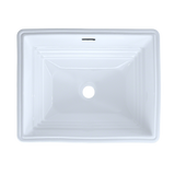 TOTO LT533#01 Promenade Rectangular Undermount Bathroom Sink: Cotton White