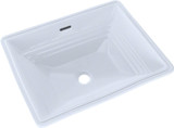 Toto LT533#01 Promenade Rectangular Undermount Bathroom Sink: Cotton White