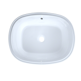 Toto Maris 20-5/16" x 15-9/16" Oval Undermount Bathroom Sink with CeFiONtect - Cotton White - LT481G#01