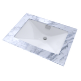 TOTO LT931#01 Lloyd Rectangular Undermount Bathroom Sink: Cotton White