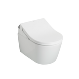 Toto RX D Shape Auto Flush Washlet+ Electronic Bidet Toilet Seat in Cotton White