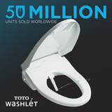 Toto SX WASHLET+ ready Electronic Bidet Toilet Seat with Auto Flush Ready Cotton White - SW4049AT60#01