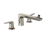 Toto GS Four-hole Deck-Mount Roman Tub Filler Trim with Handshower, Polished Nickel - TBG03202U#PN
