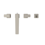 Toto GE Two-Handle Deck-Mount Roman Tub Filler Trim with Handshower, Brushed Nickel - TBG07202U#BN