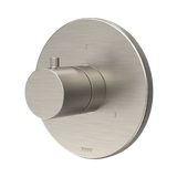 Toto Round Three-Way Diverter Shower Trim, Brushed Nickel - TBV01104U#BN