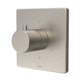 Toto Square Three-Way Diverter Shower Trim with Off, Brushed Nickel - TBV02102U#BN