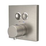 Toto Square Thermostatic Mixing Valve with 2-Function Shower Trim, Brushed Nickel - TBV02406U#BN