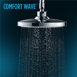 Toto G Series Square Two Spray Modes 8.5 inch 2.5 GPM Shower Head with COMFORT WAVE and WARM SPA, Polished Chrome - TBW02004U1#CP