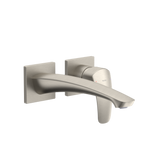 Toto GM 1.2 GPM Wall-Mount Single-Handle Long Bathroom Faucet with COMFORT GLIDE Technology, Brushed Nickel - TLG09308U#BN