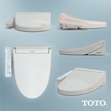 TOTO WASHLET C2 Electronic Bidet Toilet Seat with PREMIST and EWATER+ Wand Cleaning, Elongated - SW3074