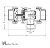Legend Valve 115-113 Backflow Preventer 1/2 Inch FNPT Atmospheric Vent