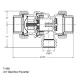 Legend Valve 115-114 Backflow Preventer 3/4 Inch FNPT Atmospheric Vent