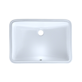 Toto LT540G#01 21-1/4" x 14-3/8" Large Rectangular Undermount Bathroom Sink with CeFiONtect: Cotton White