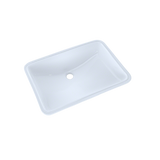 TOTO LT540G#01 21-1/4" x 14-3/8" Large Rectangular Undermount Bathroom Sink with CeFiONtect: Cotton White